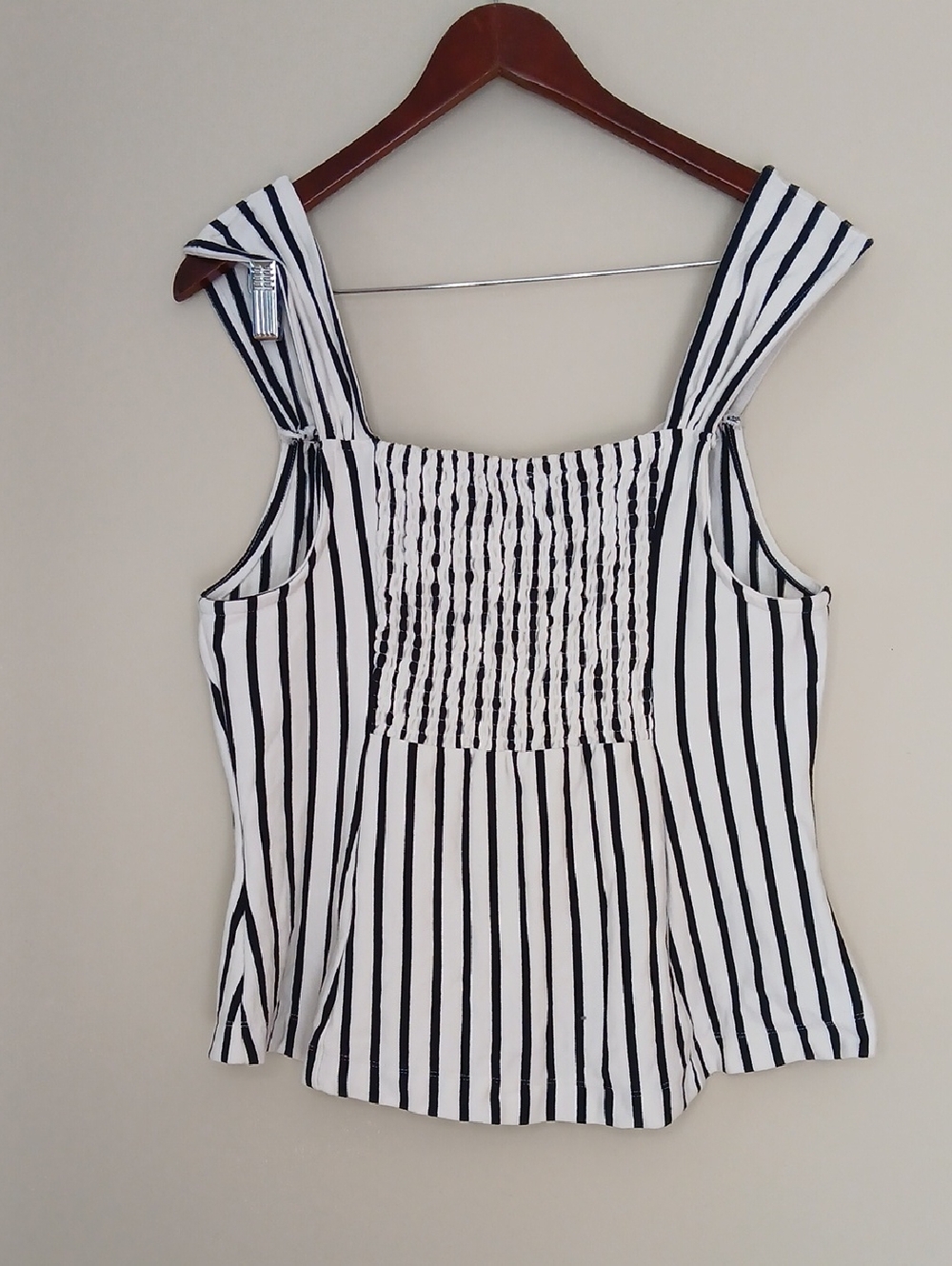 Anthropologie Maeve V-Neck Fit-and-Flare Striped Tank Size XL - Picture 4 of 6